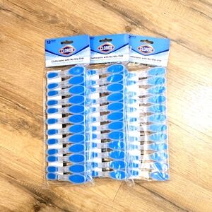 Clorox Clothespins No Slip Grip Lot Of 3 Packs 36 Pins Laundry Crafts Chip Clip